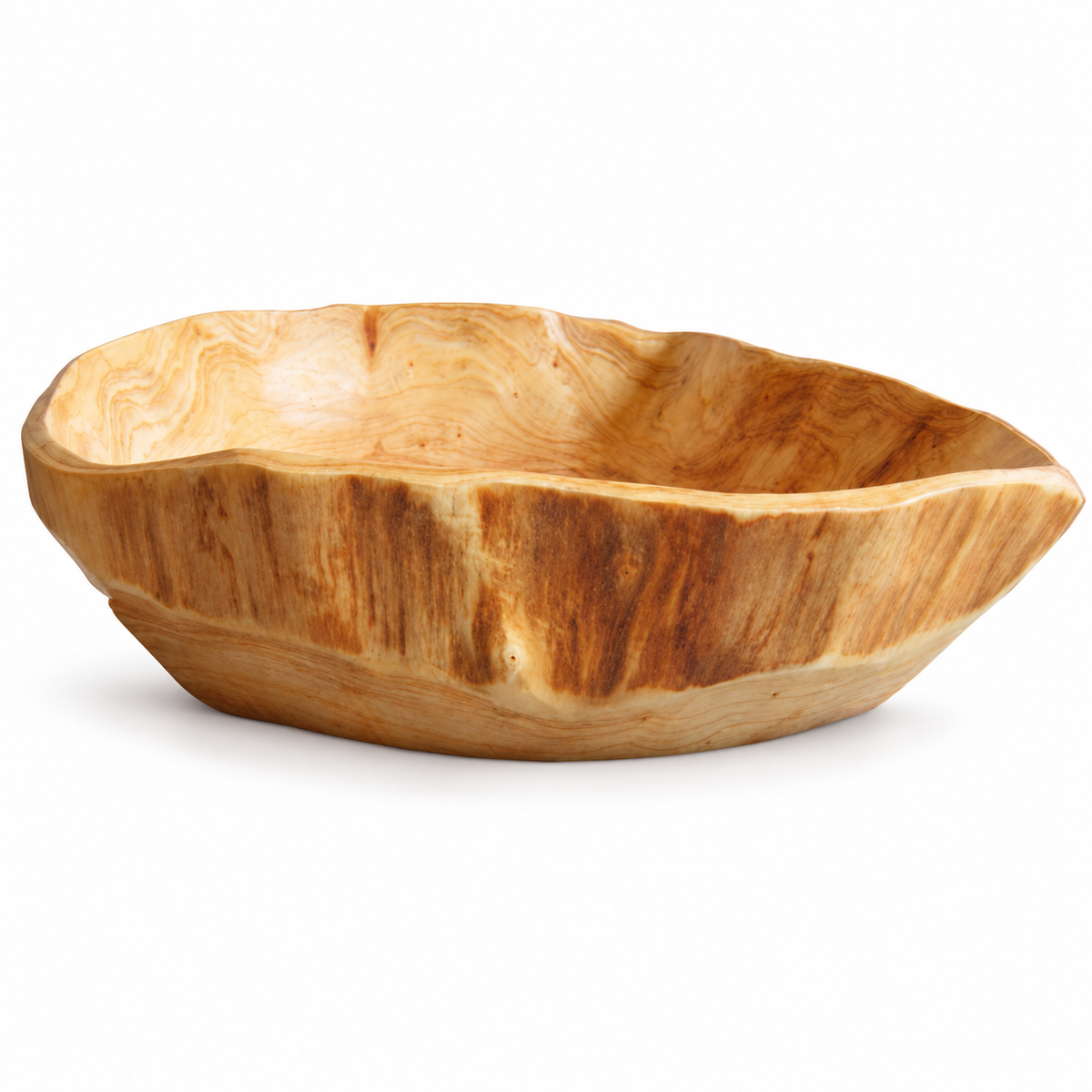 Natural Wood Decorative Bowl